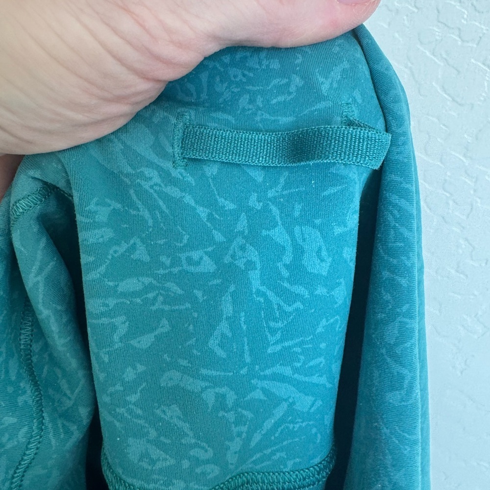 NWT Lululemon Wunder Train HR Crop 23” Size 8 Crunch Teal Lagoon Turquoise - Picture 6 of 9